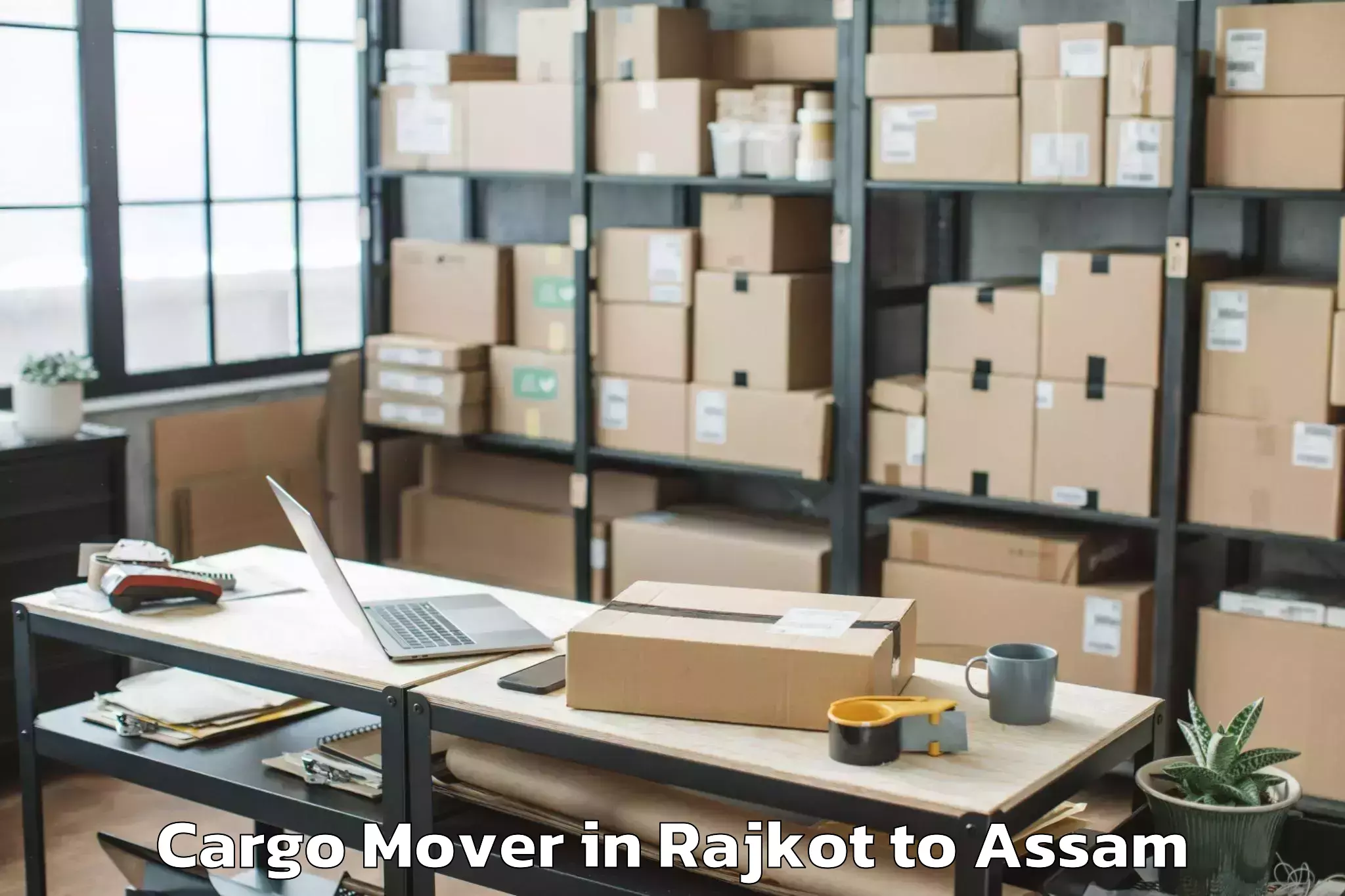 Affordable Rajkot to Cotton University Guwahati Cargo Mover